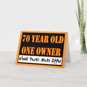70 Year Old, One Owner - Needs Parts, Make Offer Card
