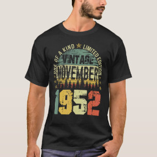 70 Year Old Vintage November 1952 70th Bday T-Shirt