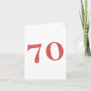 70 years anniversary card