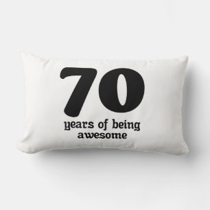 70 years of being awesome lumbar cushion