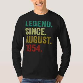 70 Years Old Awesome Since August 1954 70th Birthd T-Shirt