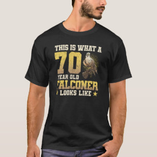 70 Years Old Falconer Birthday T-Shirt