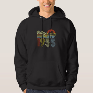 70 Years Old Gifts Vintage Born In 1955 Retro 70th Hoodie