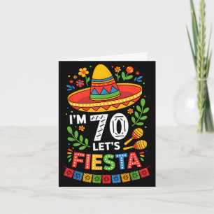 70 years old let's fiesta 70th birthday mexico 5 card