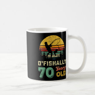 70 Years Old Seventy Grandpa Fish 70th Birthday Fi Coffee Mug