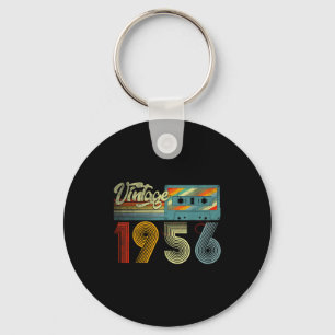 70 Years Old Vintage 1956 Cette Tape 70th Birthday Key Ring