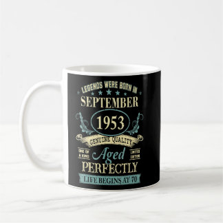 70 Yrs Old 70th Birthday Gift Legends Born In Sept Coffee Mug
