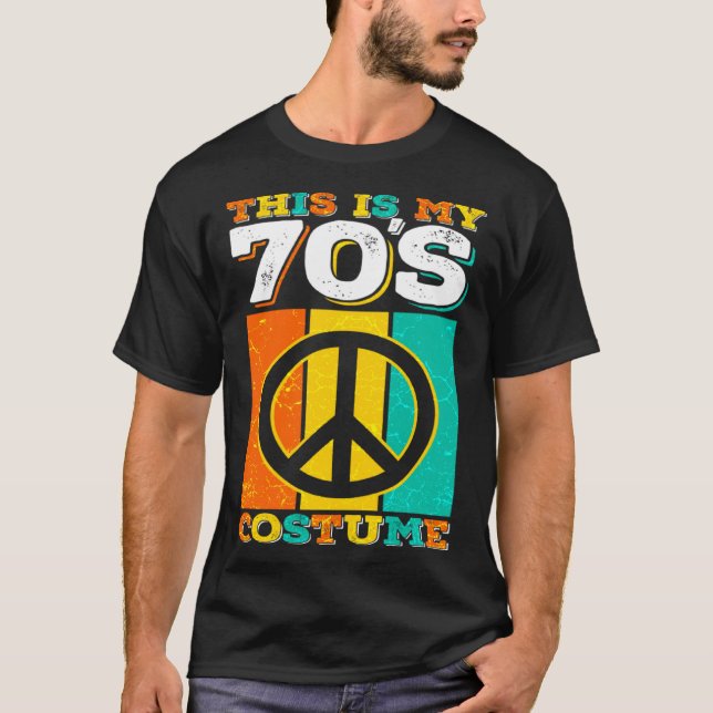 70s 1970s Seventies Music Disco Halloween Costume T-Shirt (Front)