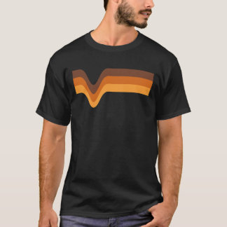 70s 70s Stripes Brown Orange Yellow girl T-Shirt