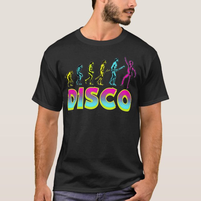 70s 80s 90s Disco Evolution Shirt  Party Outfit (Front)