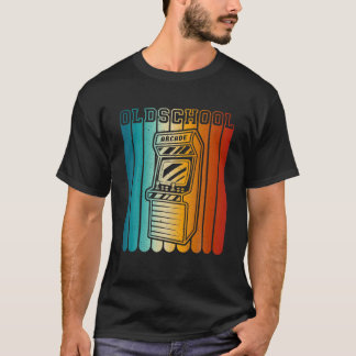 70S 80S 90S Vintage Retro Arcade Video Game Old Sc T-Shirt