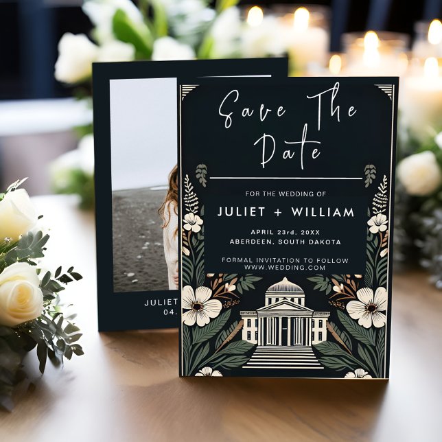 70s 80s Fast Bold Boho Courthouse Wedding Save The Date (Creator Uploaded)