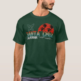 70s 80s in California City Santa Cruz Surfing  T-Shirt