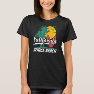 70s 80s in California city Venice Beach Surfing T-Shirt