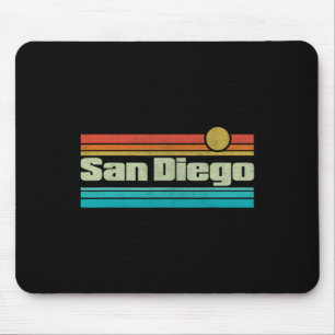 70s 80s Surfing California Ca San Diego Mouse Pad