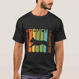 70s 80s Vintage Frenchie Clothes Retro French Bul T-Shirt
