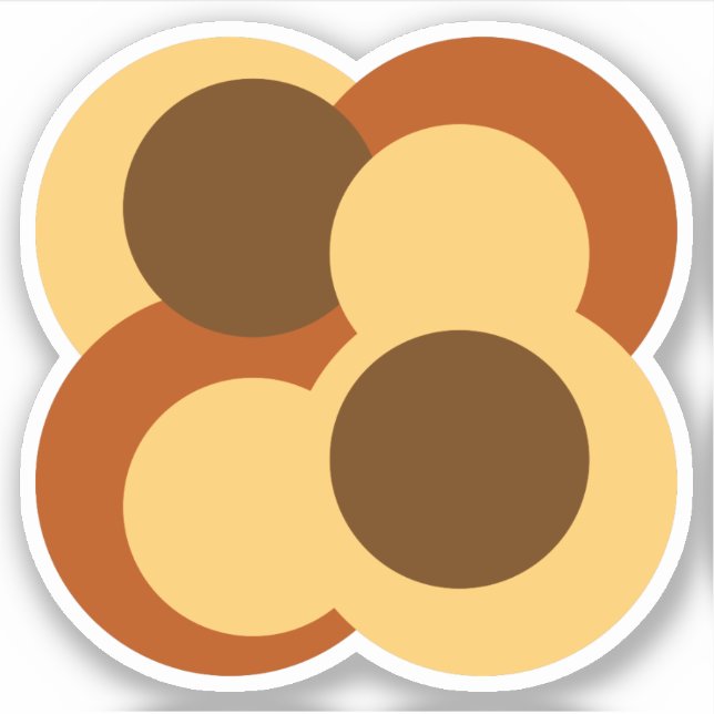 70s Abstract Geometric Circular Shapes (Front)