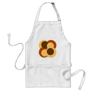70s Abstract Geometric Circular Shapes Standard Apron