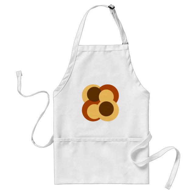 70s Abstract Geometric Circular Shapes Standard Apron (Front)