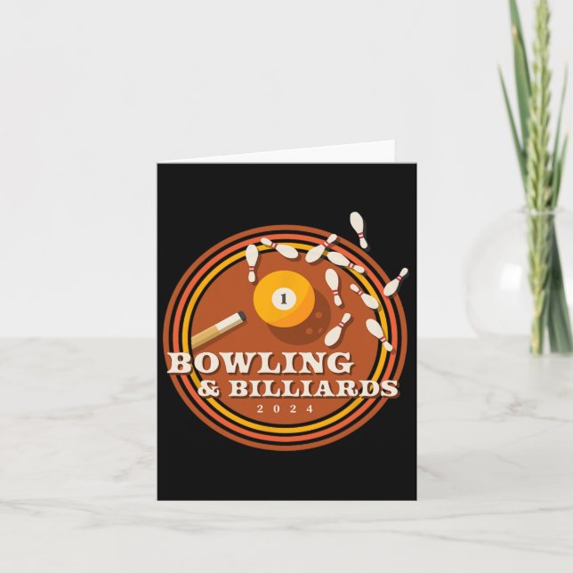 70s Bowling And Billiards  Card (Front)