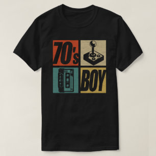 70s Boy 1970s Fashion 70 Theme Party Seventies   T-Shirt