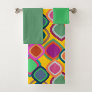 70s Colours  Bath Towel Set