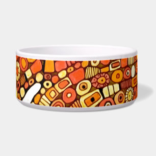 70s Colours Red Orange Yellow Abstract Design