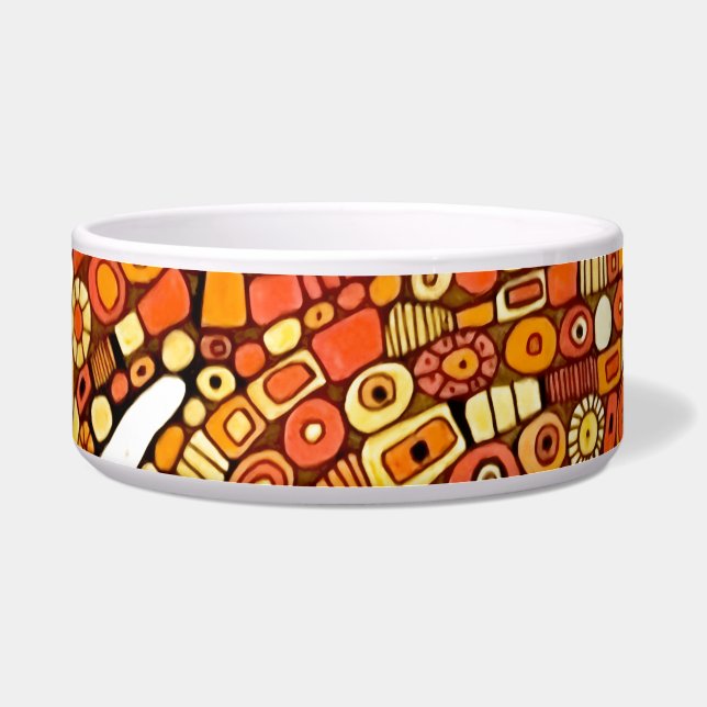70s Colours Red Orange Yellow Abstract Design (Front)
