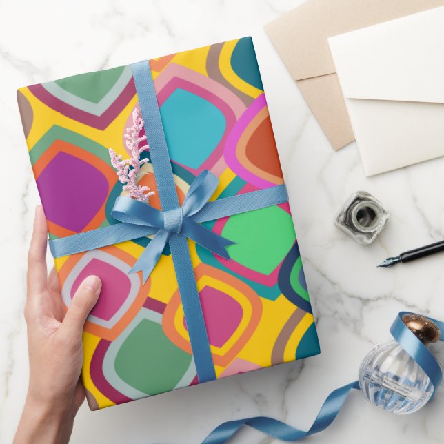 70s Colours  Wrapping Paper (Gifting)
