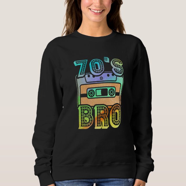 70's Costume Population Retro  Vintage Seventies F Sweatshirt (Front)