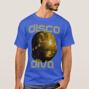 70s Disco Diva T Shirt Glitterball Mirrorball