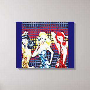 70's Disco Divas Canvas Print