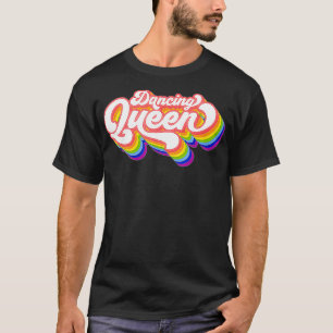 70s Disco Rainbow Dancing Queen T-Shirt