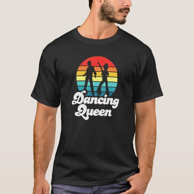 70s Disco Retro Sunset Dancing Queen 1 T-Shirt (Front)