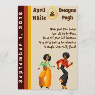 70s Disco Style Invitation