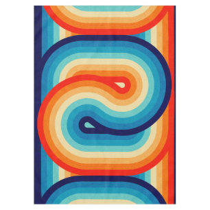 70s Double Wave Tablecloth