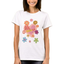 70s Floral Heart All You Need Is Love Cute Graphic