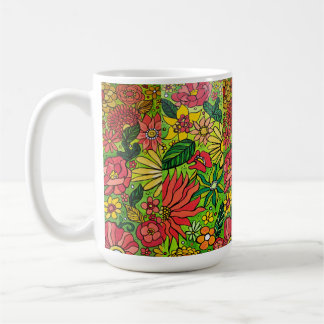 70's Flowers Coffee Mug