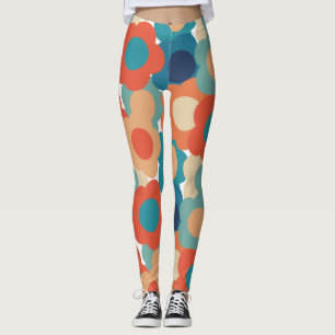 70s Flowers  Leggings