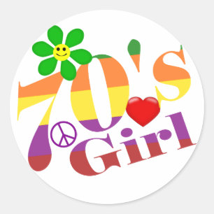 70's Girl Retro Stickers