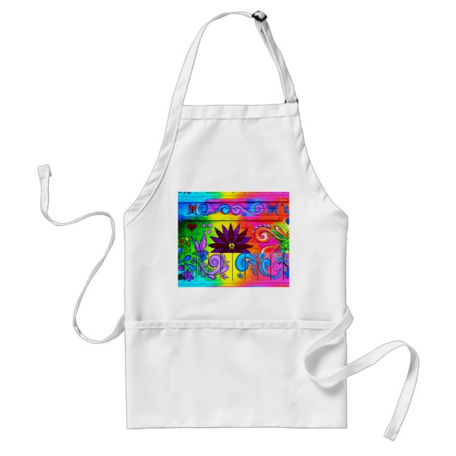 70's groovy hippie apron (Front)