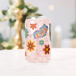 70s grovy style can glass