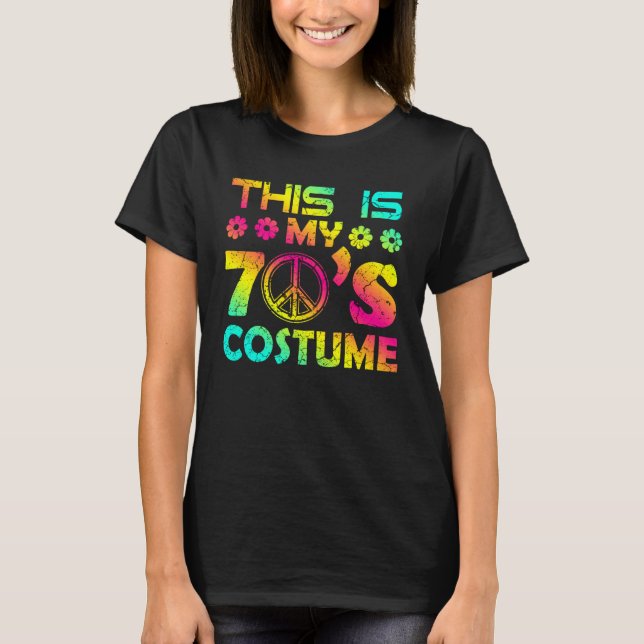 70s Halloween Costume 1970s Seven Music Disco T-Shirt (Front)