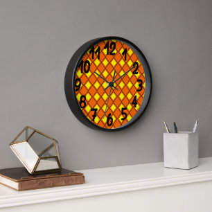 70s Harlequin  Clock