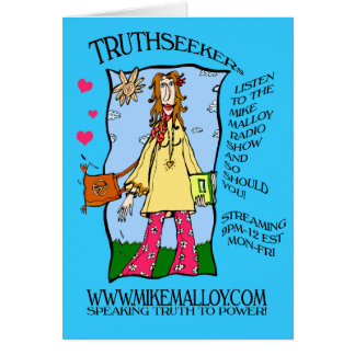 70's HIPPIE GIRL TRUTHSEEKER CARD