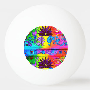 70's hippie style ping pong ball