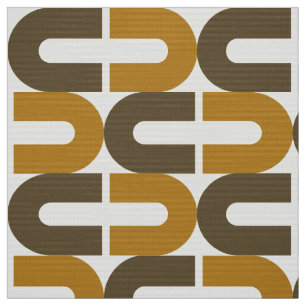 70s Mod and Retro broken oval pattern Fabric