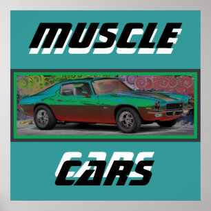 70s Muscle Car Poster