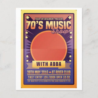 70's Music show Flyer