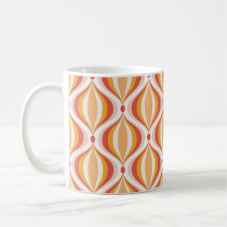 70s nostalgia mug featuring groovy optical pattern